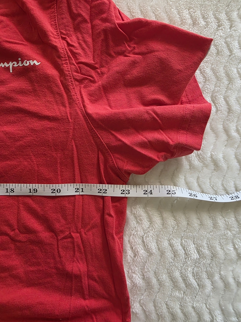 Champion Men’s Classic Logo T-Shirt - Red - Picture 4 of 7